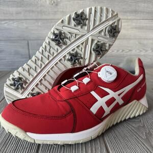 Men's ASICS GEL-PRESHOT Boa 9 Golf Shoe Men’s 1113A003  Red white RARE